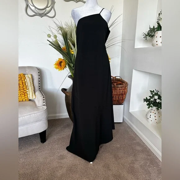 Banana Republic One Shoulder Black Dress Banana Republic One Shoulder Black Dress